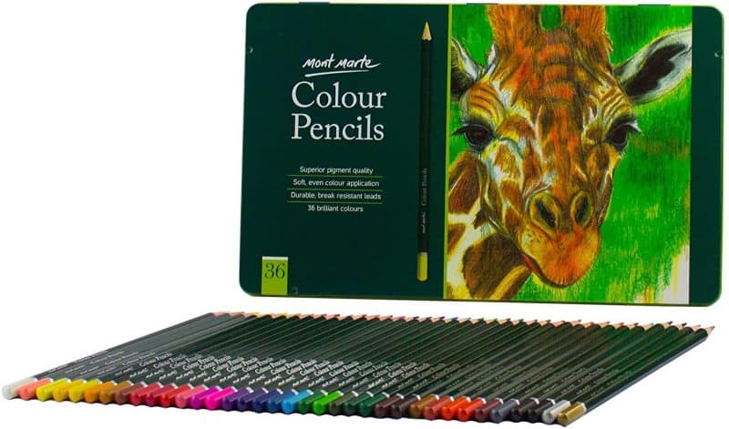 Mont Marte Colouring Pencils Set - 36 pieces July 2022
