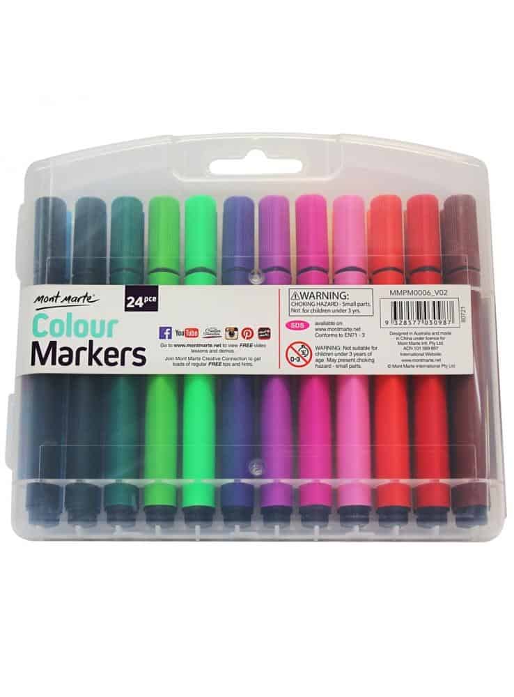Colour Markers 24 pcs in Case January 2022