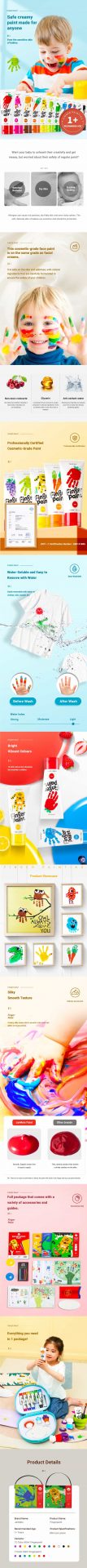 JA91418 Finger Paint 12 Colours Set | Trio Kids | April, 2023