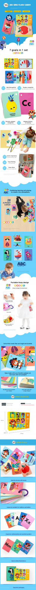 JA93382 ABC Ring Flash Cards | Trio Kids | April, 2024