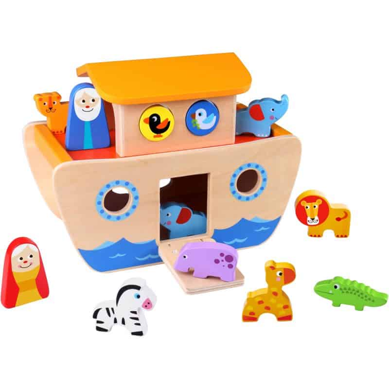 Noah's Ark Wooden Animal Toys Tooky Toy