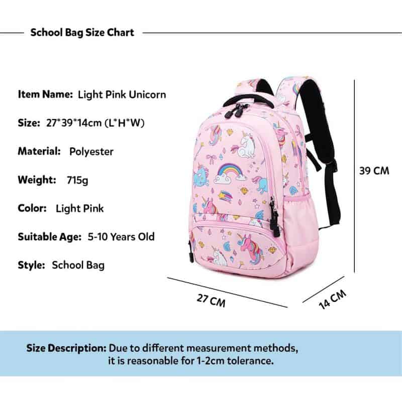 Pink Unicorn Kids School Backpack Trio Kids Singapore