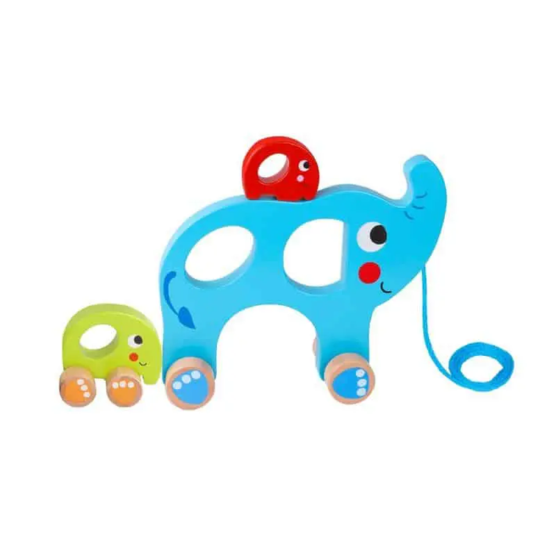 Pull Along - Elephant Family Tooky Toy