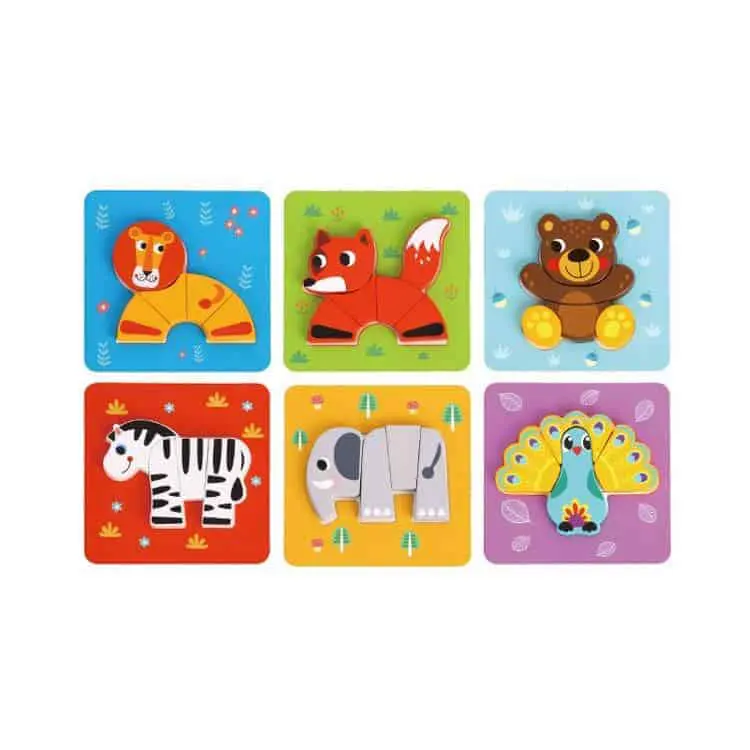 6 in 1 Mini Puzzle Tooky Toy 1598156935 | Trio Kids | April, 2024