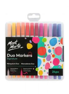 Mont Marte Signature Duo Markers 24 pc MMPM0005 v05 F | Trio Kids | June, 2026