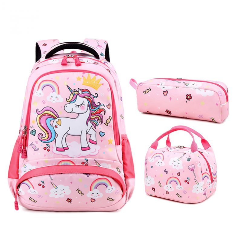 Light Pink Unicorn School Backpack May 2022