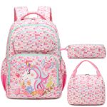 Pink Dot Unicorn School Backpack