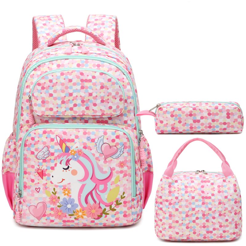 Pink Dot Unicorn School Backpack May 2022